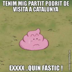 TENIM MIG PARTIT PODRIT DE VISITA A CATALUNYA EXXXX ..QUIN FÀSTIC !