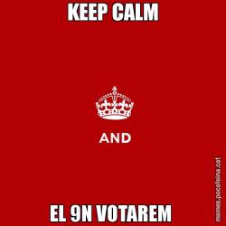 KEEP CALM EL 9N VOTAREM