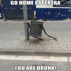 GO HOME PAPERERA YOU ARE DRUNK!