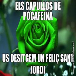 ELS CAPULLOS DE POCAFEINA US DESITGEM UN FELIÇ SANT JORDI