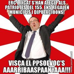 ERC I JXCAT S'HAN AFEGIT ALS PATRIOTES DEL 155. ENS REGALEN MUNICIPIS I DIPUTACIOONS! VISCA EL PPSOEVOC'S AAARRIBAASPAANYAAA!!!