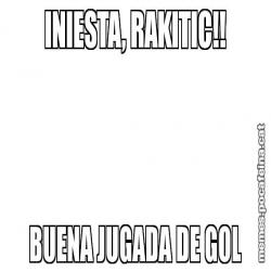 INIESTA, RAKITIC!! BUENA JUGADA DE GOL