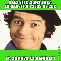 A LES ELECCIONS TOCA ENREGISTRAR SEUS DE CDC LA SORAYA ÉS GENIAL!!!