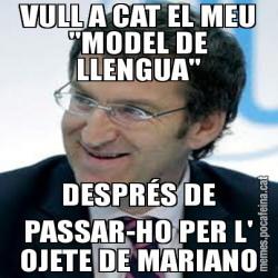 VULL A CAT EL MEU "MODEL DE LLENGUA" DESPRÉS DE PASSAR-HO PER L' OJETE DE MARIANO