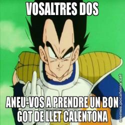 VOSALTRES DOS ANEU-VOS A PRENDRE UN BON GOT DE LLET CALENTONA