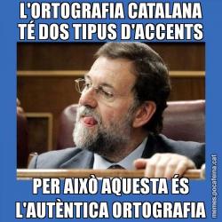 L'ORTOGRAFIA CATALANA TÉ DOS TIPUS D'ACCENTS PER AIXÒ AQUESTA ÉS L'AUTÈNTICA ORTOGRAFIA