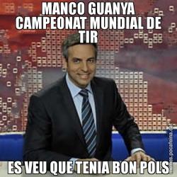 MANCO GUANYA CAMPEONAT MUNDIAL DE TIR ES VEU QUE TENIA BON POLS