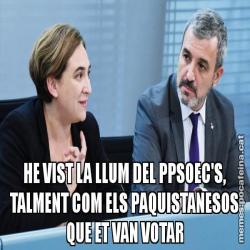 HE VIST LA LLUM DEL PPSOEC'S, TALMENT COM ELS PAQUISTANESOS QUE ET VAN VOTAR