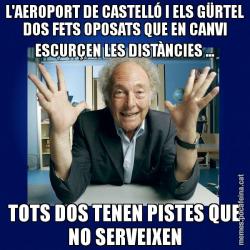 L'AEROPORT DE CASTELLÓ I ELS GÜRTEL DOS FETS OPOSATS QUE EN CANVI ESCURÇEN LES DISTÀNCIES ... TOTS DOS TENEN PISTES QUE NO SERVEIXEN