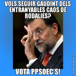 VOLS SEGUIR GAUDINT DELS ENTRANYABLES CAOS DE RODALIES? VOTA PPSOEC'S!