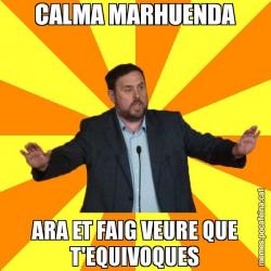 CALMA MARHUENDA ARA ET FAIG VEURE QUE T'EQUIVOQUES