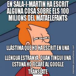 EN SALA-I-MARTIN HA ESCRIT ALGUNA COSA SOBRE ELS 100 MILIONS DEL MATAELEFANTS LLÀSTIMA QUE HO HA ESCRIT EN UNA LLENGUA ESTRANYA. QUAN TINGUI UNA ESTONA HO FICARÉ AL GOOGLE TRANSLATE