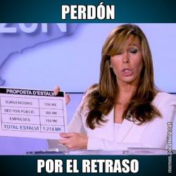 PERDÓN POR EL RETRASO