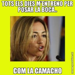 TOTS ELS DIES M'ENTRENO PER POSAR LA BOCA.. COM LA CAMACHO