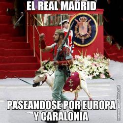 EL REAL MADRID PASEANDOSE POR EUROPA Y CARALONIA