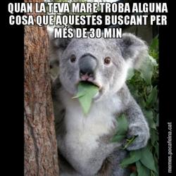QUAN LA TEVA MARE TROBA ALGUNA COSA QUE AQUESTES BUSCANT PER MÉS DE 30 MIN