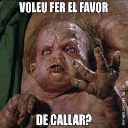 VOLEU FER EL FAVOR DE CALLAR?