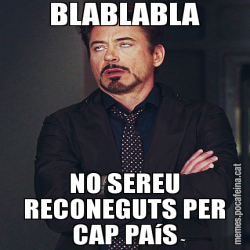 BLABLABLA NO SEREU RECONEGUTS PER CAP PAíS