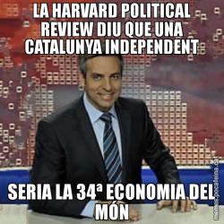 LA HARVARD POLITICAL REVIEW DIU QUE UNA CATALUNYA INDEPENDENT SERIA LA 34ª ECONOMIA DEL MÓN