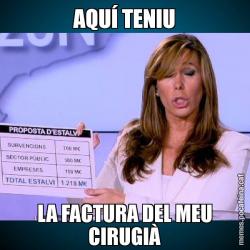 AQUÍ TENIU LA FACTURA DEL MEU CIRUGIÀ