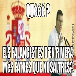 QUééé ? ELS FALANGISTES D'EN RIVERA MéS FATXES QUE NOSALTRES?