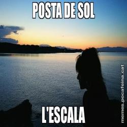 POSTA DE SOL L'ESCALA