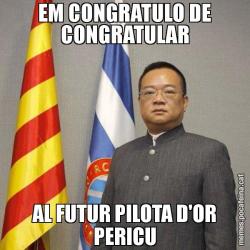 EM CONGRATULO DE CONGRATULAR AL FUTUR PILOTA D'OR PERICU