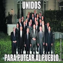 UNIDOS PARA PUTEAR AL PUEBLO
