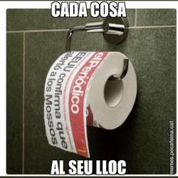 CADA COSA AL SEU LLOC