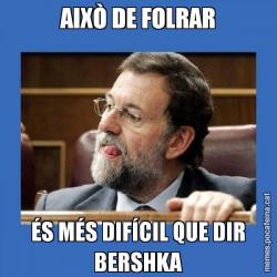 AIXÒ DE FOLRAR ÉS MÉS DIFÍCIL QUE DIR BERSHKA