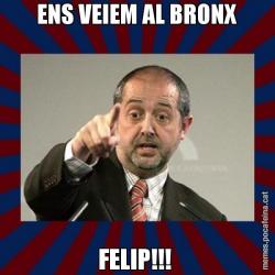 ENS VEIEM AL BRONX FELIP!!!