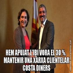 HEM APUJAT L'IBI VORA EL 30 %.  MANTENIR UNA XARXA CLIENTELAR COSTA DINERS