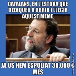 CATALANS, EN L'ESTONA QUE DEDIQUEU A OBRIR I LLEGIR AQUEST MEME JA US HEM ESPOLIAT 30.000 € MÉS