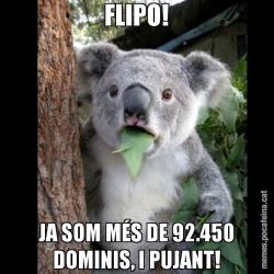 FLIPO! JA SOM MÉS DE 92.450 DOMINIS, I PUJANT!