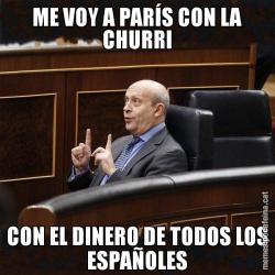 ME VOY A PARÍS CON LA CHURRI CON EL DINERO DE TODOS LOS ESPAÑOLES