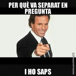 PER QUÈ VA SEPARAT EN PREGUNTA I HO SAPS