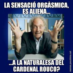 LA SENSACIÓ ORGÀSMICA, ES ALIENA... ...A LA NATURALESA DEL CARDENAL ROUCO?