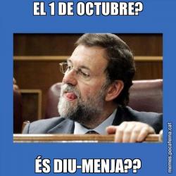 EL 1 DE OCTUBRE? ÉS DIU-MENJA??