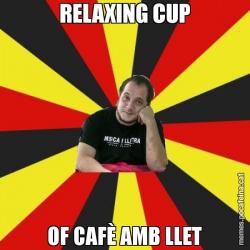 RELAXING CUP OF CAFÈ AMB LLET