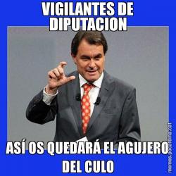 VIGILANTES DE DIPUTACION ASÍ OS QUEDARÁ EL AGUJERO DEL CULO