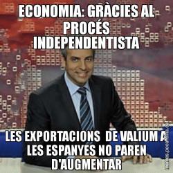 ECONOMIA: GRÀCIES AL PROCÉS INDEPENDENTISTA LES EXPORTACIONS  DE VALIUM A LES ESPANYES NO PAREN D'AUGMENTAR