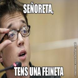 SEÑORETA,  TENS UNA FEINETA