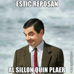 ESTIC REPOSAN AL SILLON QUIN PLAER
