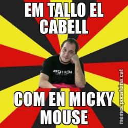 EM TALLO EL CABELL COM EN MICKY MOUSE