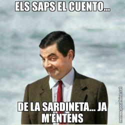 ELS SAPS EL CUENTO... DE LA SARDINETA... JA M'ENTENS