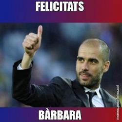 FELICITATS  BÀRBARA