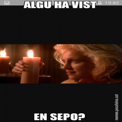 ALGU HA VIST EN SEPO?