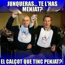JUNQUERAS... TE L'HAS MENJAT? EL CALÇOT QUE TINC PENJAT?