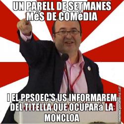 UN PARELL DE SETMANES MéS DE COMèDIA I EL PPSOEC'S US INFORMAREM DEL TITELLA QUE OCUPARà LA MONCLOA