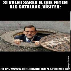 SI VOLEU SABER EL QUE FOTEM ALS CATALANS, VISITEU: HTTP://WWW.JORDIBABOT.CAT/ESPOLIMETRE/